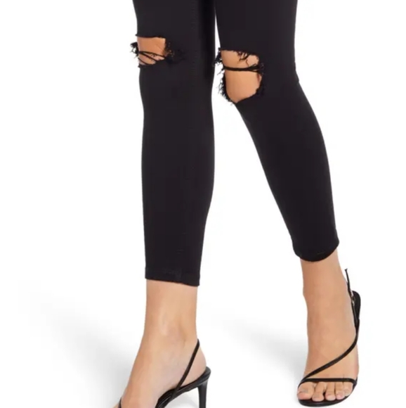 TopShop Jamie High Waist Ripped Skinny Jeans - Picture 2 of 4